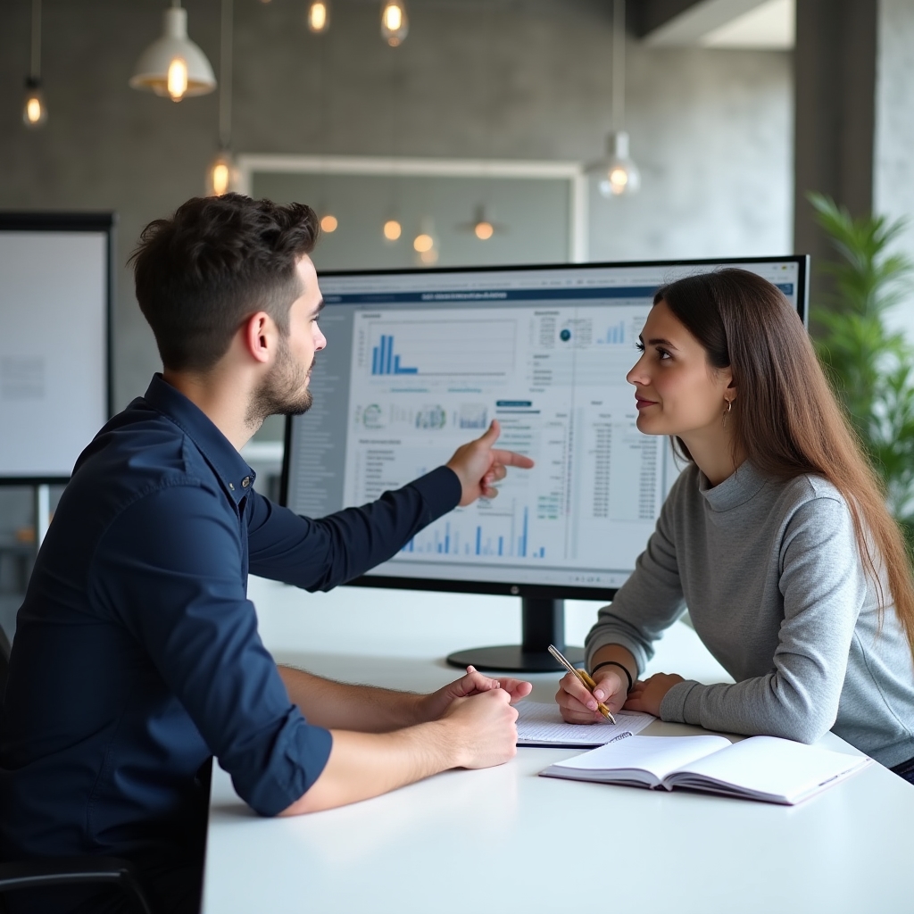 Команда за работой над отчётностью